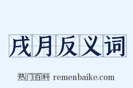 戌月反义词是什么意思的图片